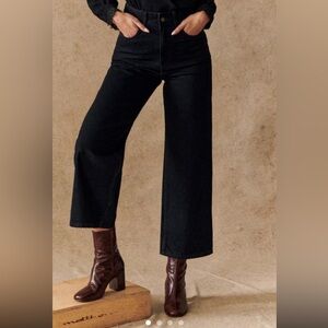 Sezane - Le Crop Jeans - NWOT - Faded Black